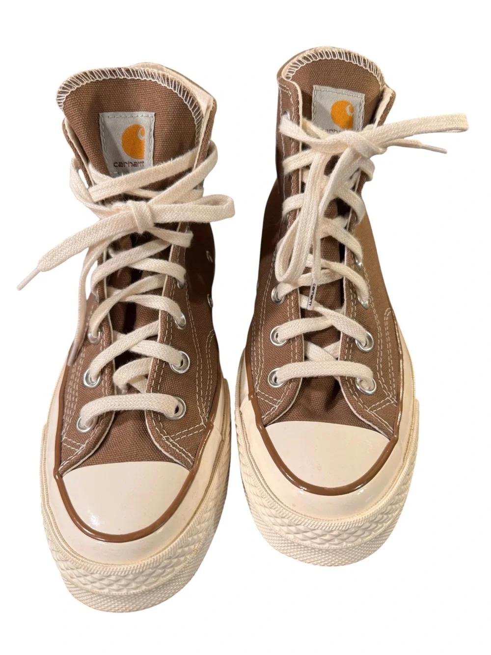 Carhartt High-Top Canvas Sneakers in Brown